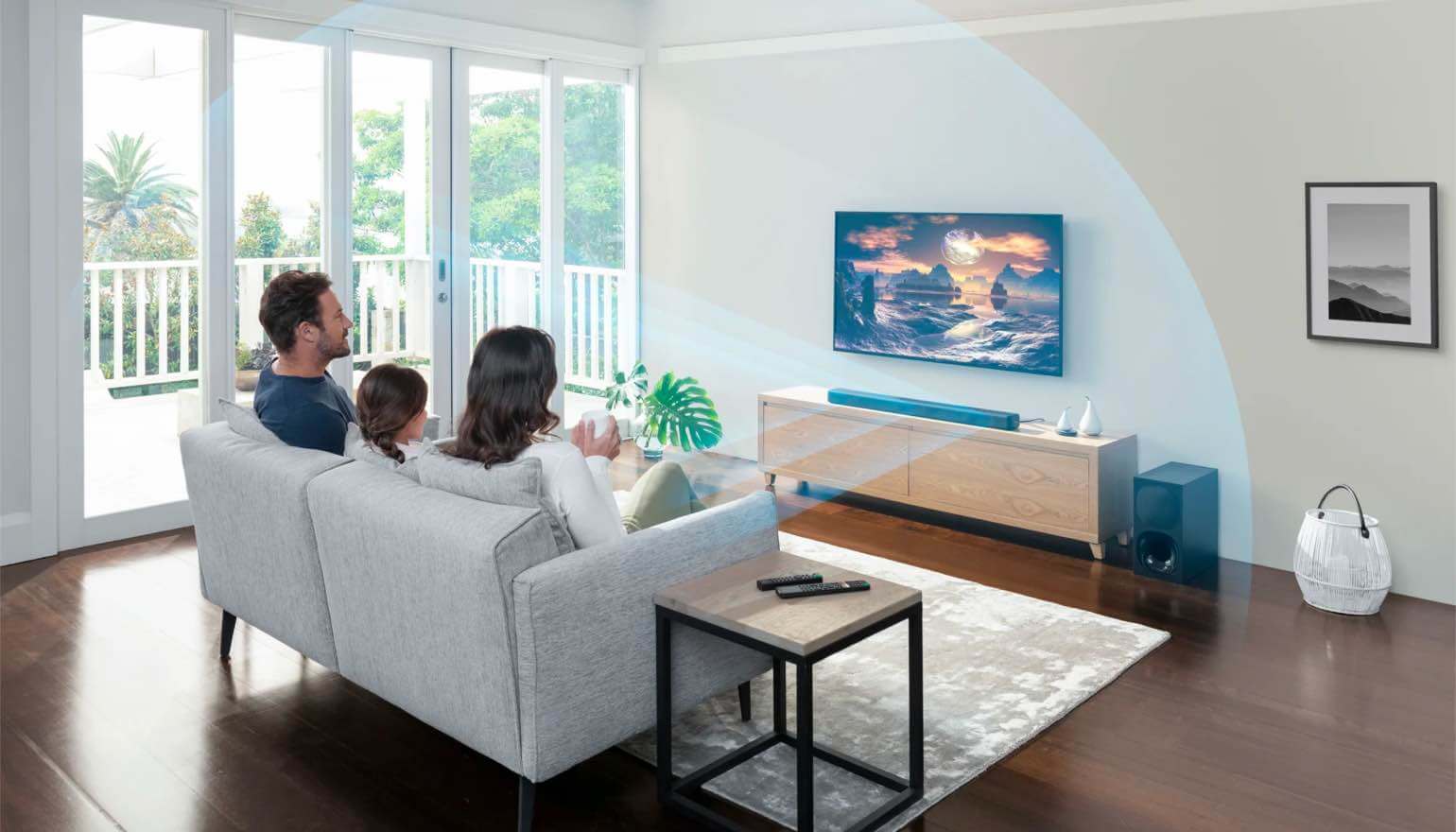 Loa Soundbar âm thanh vòm
