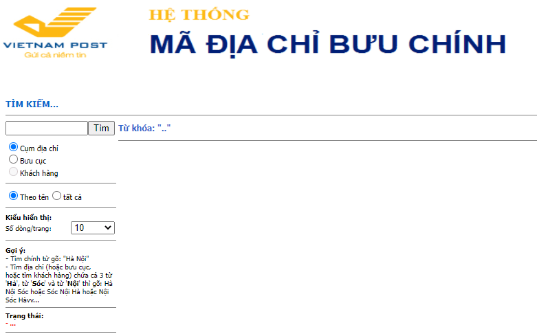 Mã bưu điện của VNpost