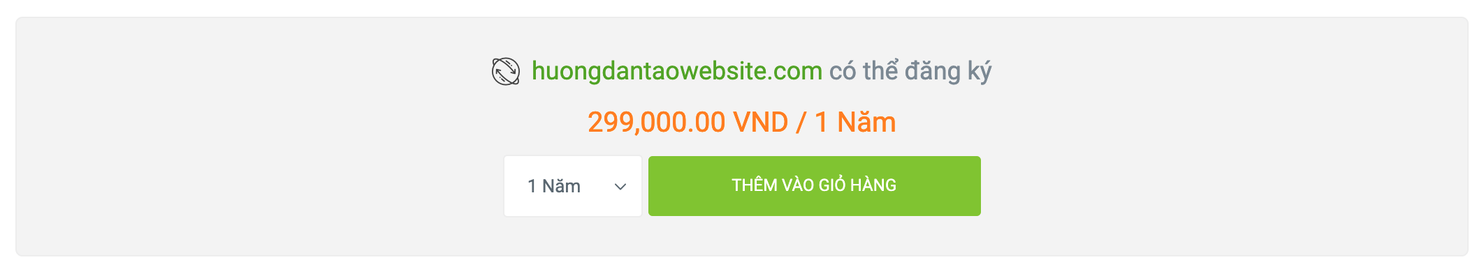 Đăng ký tên miền này được
