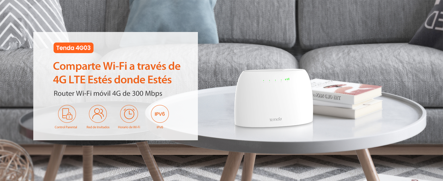 Bộ phát Wifi từ sim di động 4G LTE 4G03 Tenda