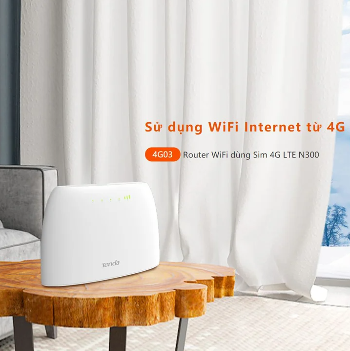 Bộ phát Wifi di động 4G LTE 4G03 Tenda